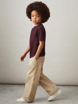 Reiss Kids' Honor T-Shirt, Bordeaux