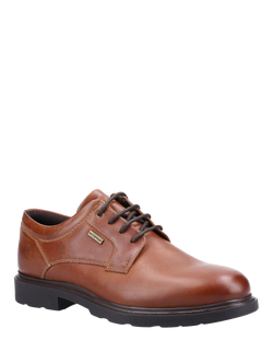 Hush Puppies Pearce Leather Lace Up Derby Shoes, Tan - view 2, Tan