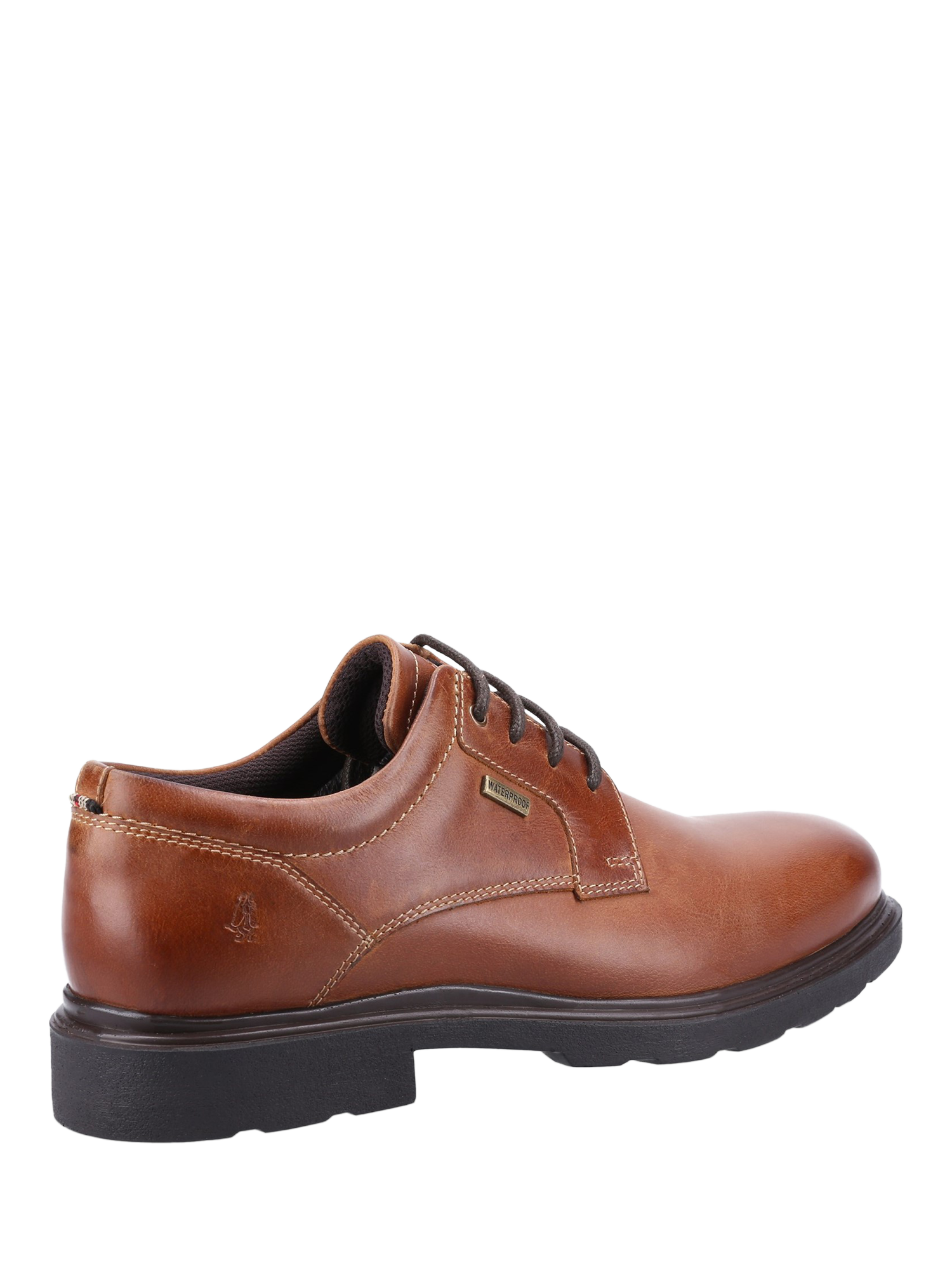 Product image 3 of 4, which shows Hush Puppies Pearce Leather Lace Up Derby Shoes, Tan, 6
