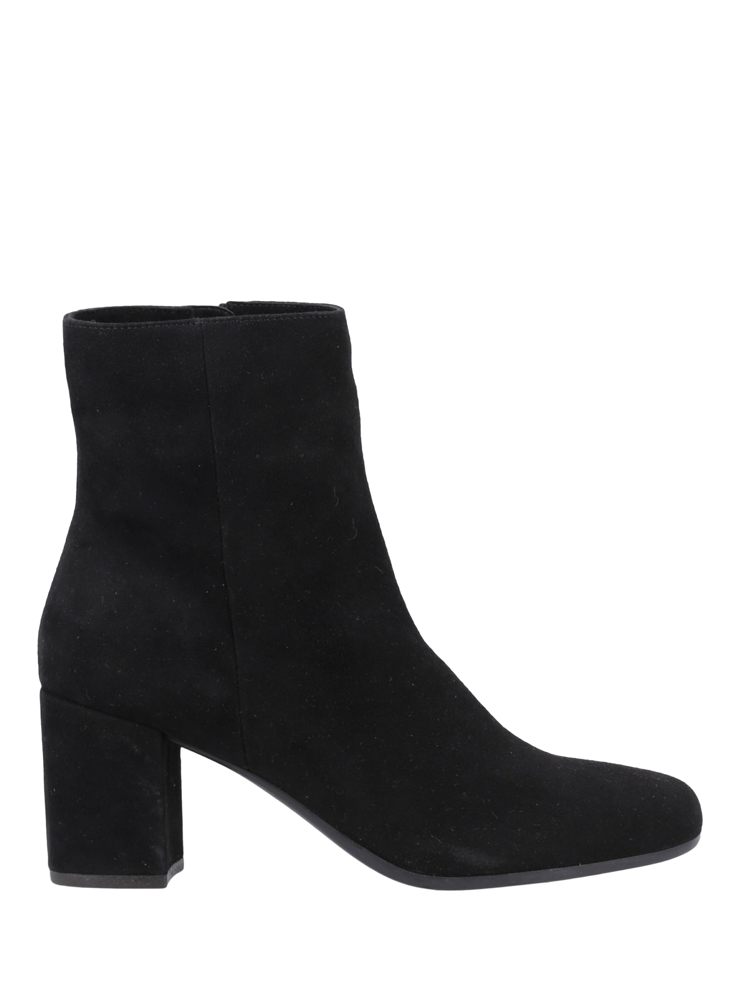 Product image 1 of 4, which shows Hush Puppies Octavia Suede Ankle Boots, Black, 3