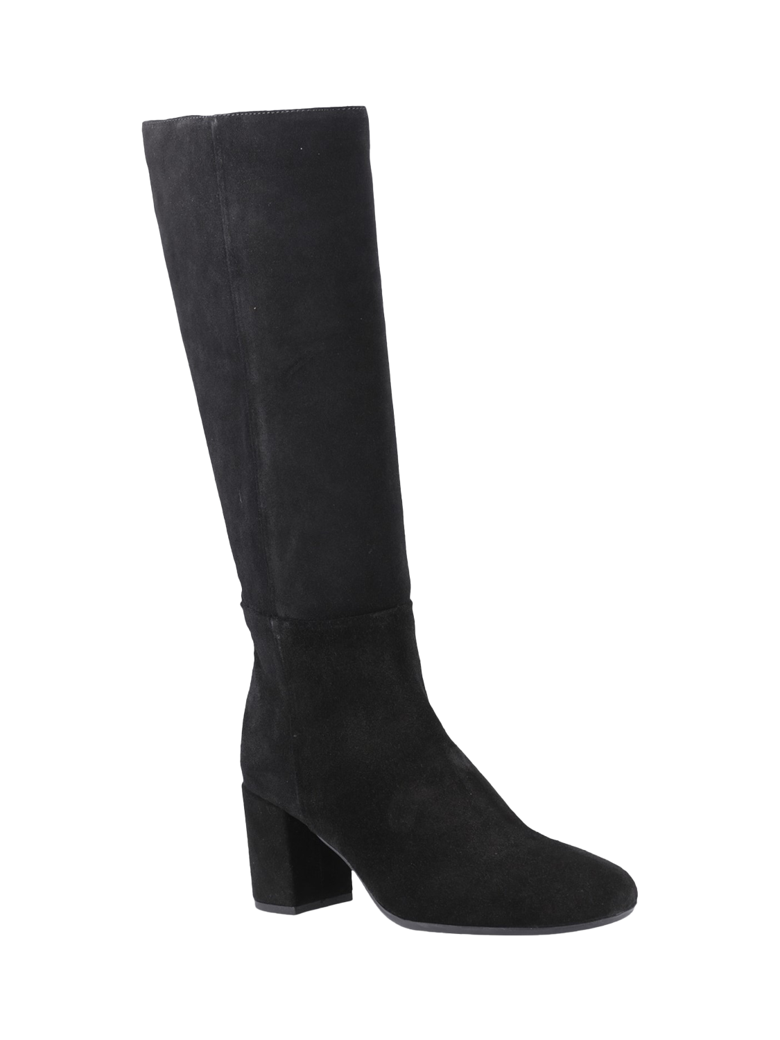 Product image 2 of 4, which shows Hush Puppies Oprah Suede Long Boots, Black, 3