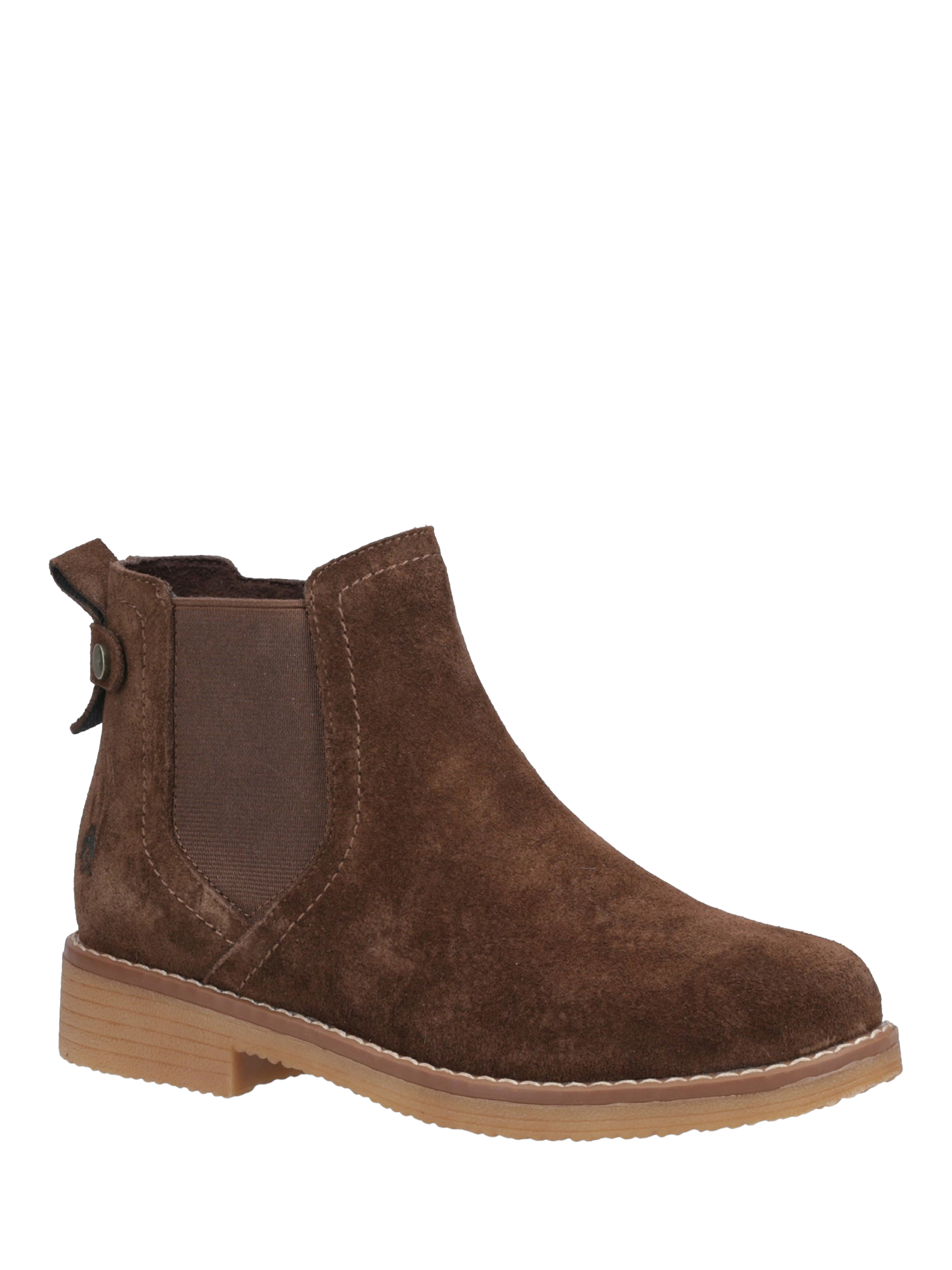 Product image 2 of 4, which shows Hush Puppies Maddy Suede Chelsea Boots, Chocolate, 3
