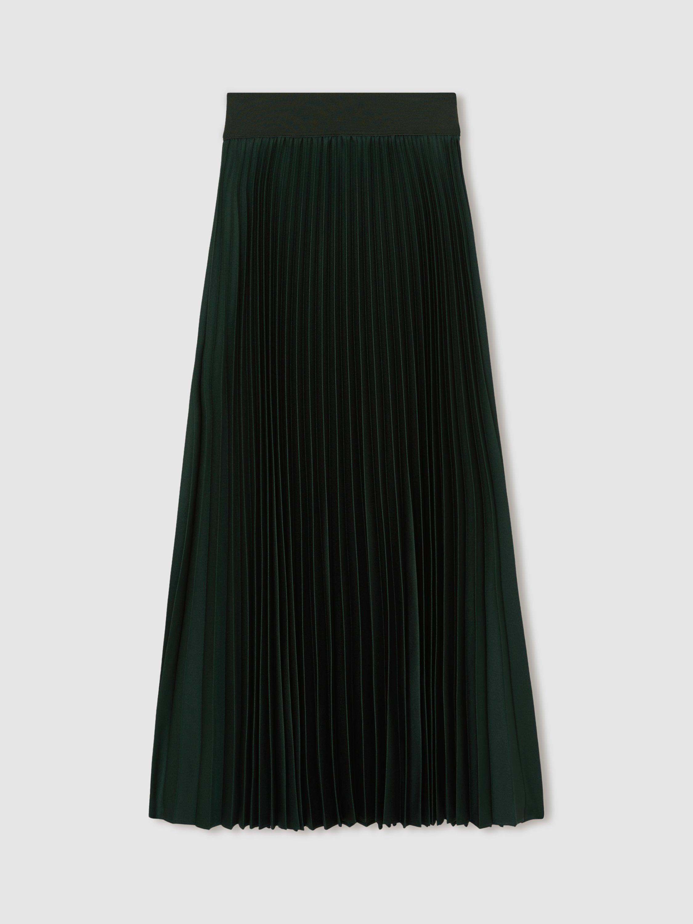 【海外限定】REISSスカート☆Seren Pleated Midi Skirt in Dark Buy Reiss Black Seren Pleated Midi Skirt from Next USA