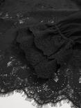 Reiss Emilia Lace Long Sleeve Top, Navy