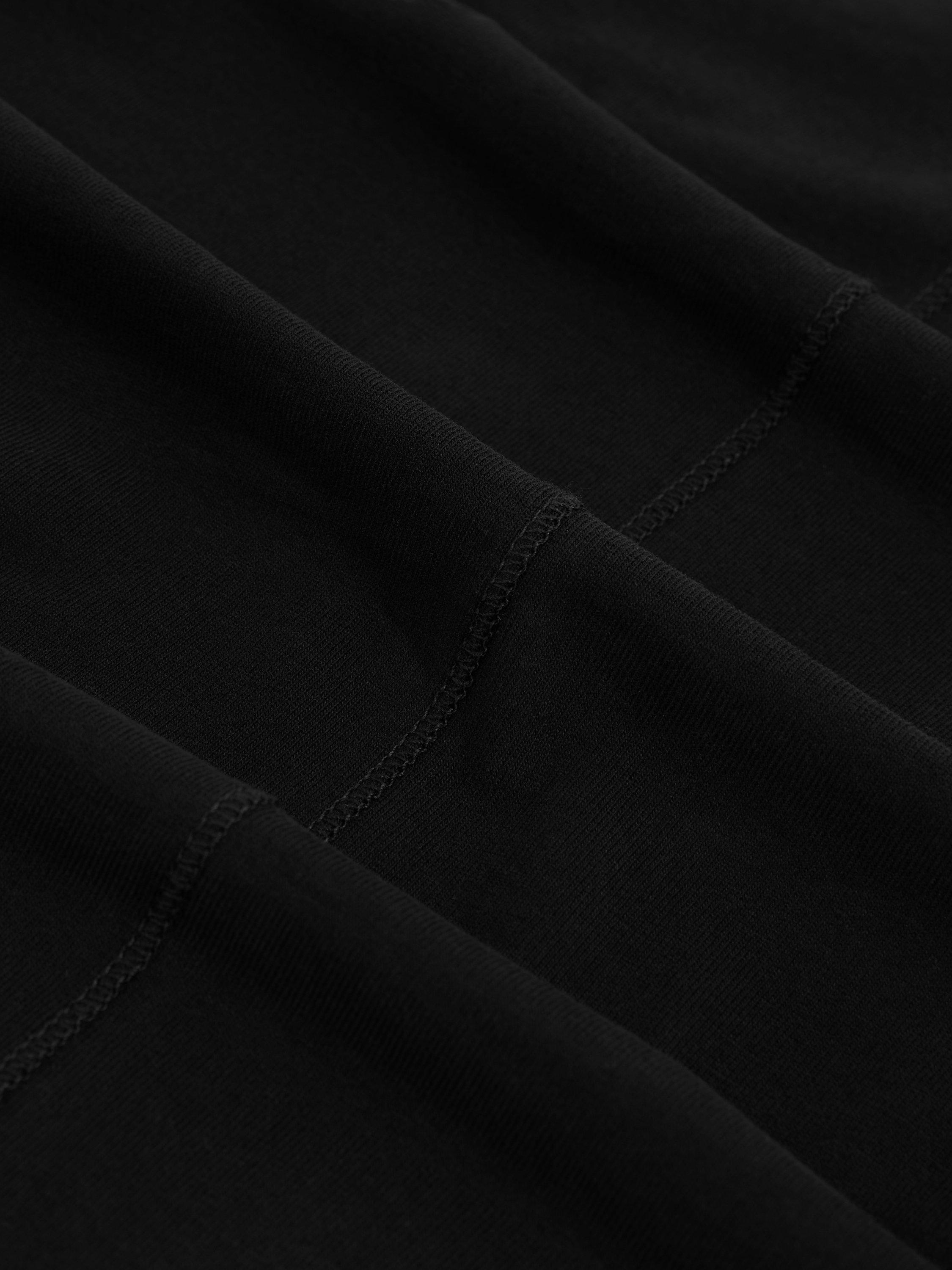 Product image 2 of 5, which shows Reiss Jolie Soft Round Neck T-Shirt, Black, XS