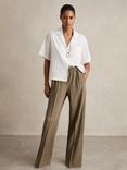 Reiss Molly Pointelle Shorty Pyjama Set, White