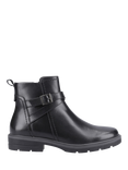 Hush Puppies Tove Leather Ankle Boots, Black