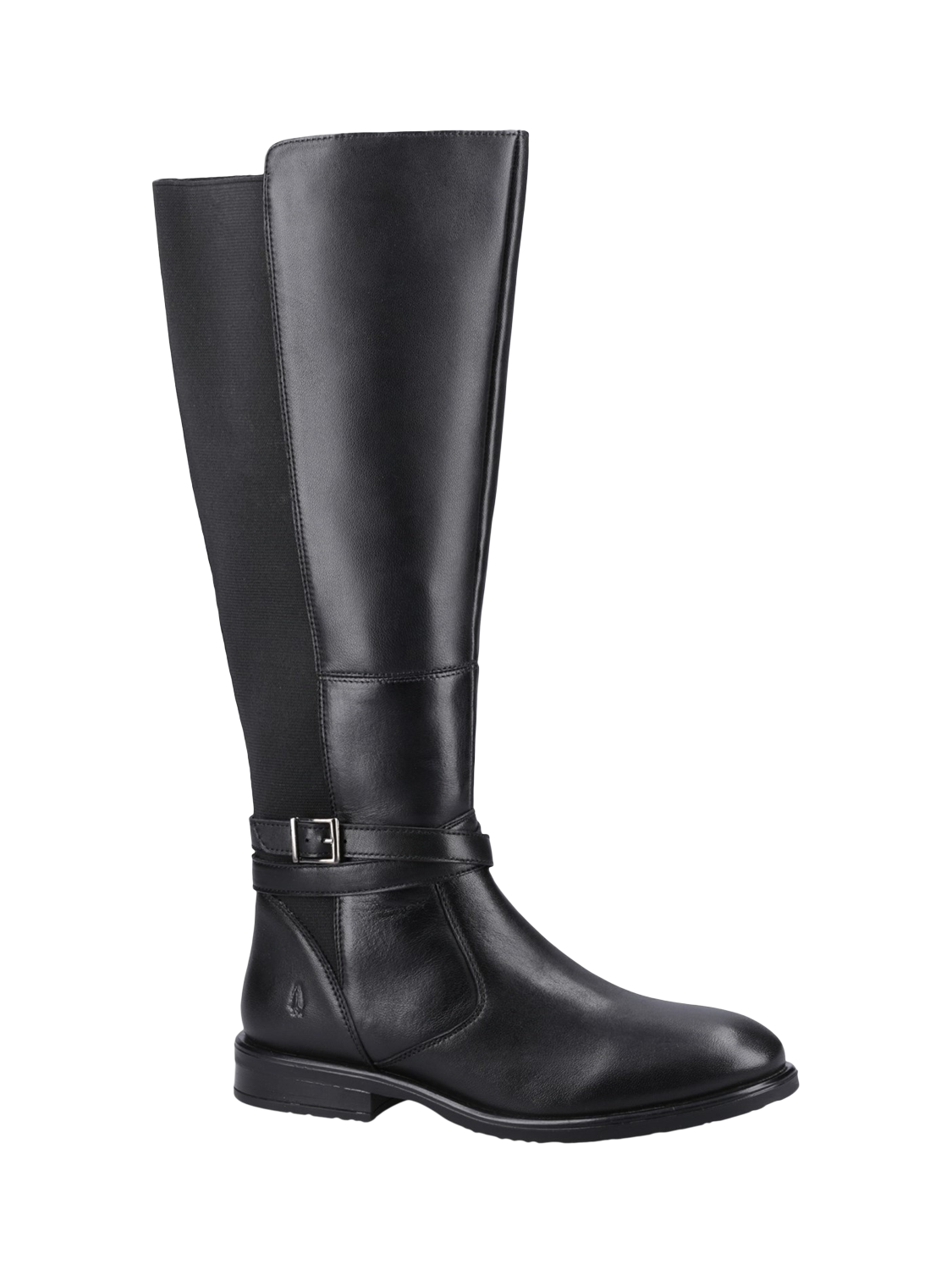 Product image 2 of 4, which shows Hush Puppies Victoria Leather Knee High Boots, Black, 3