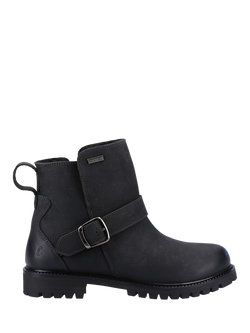 Hush Puppies Wakely Leather Ankle Boots, Black