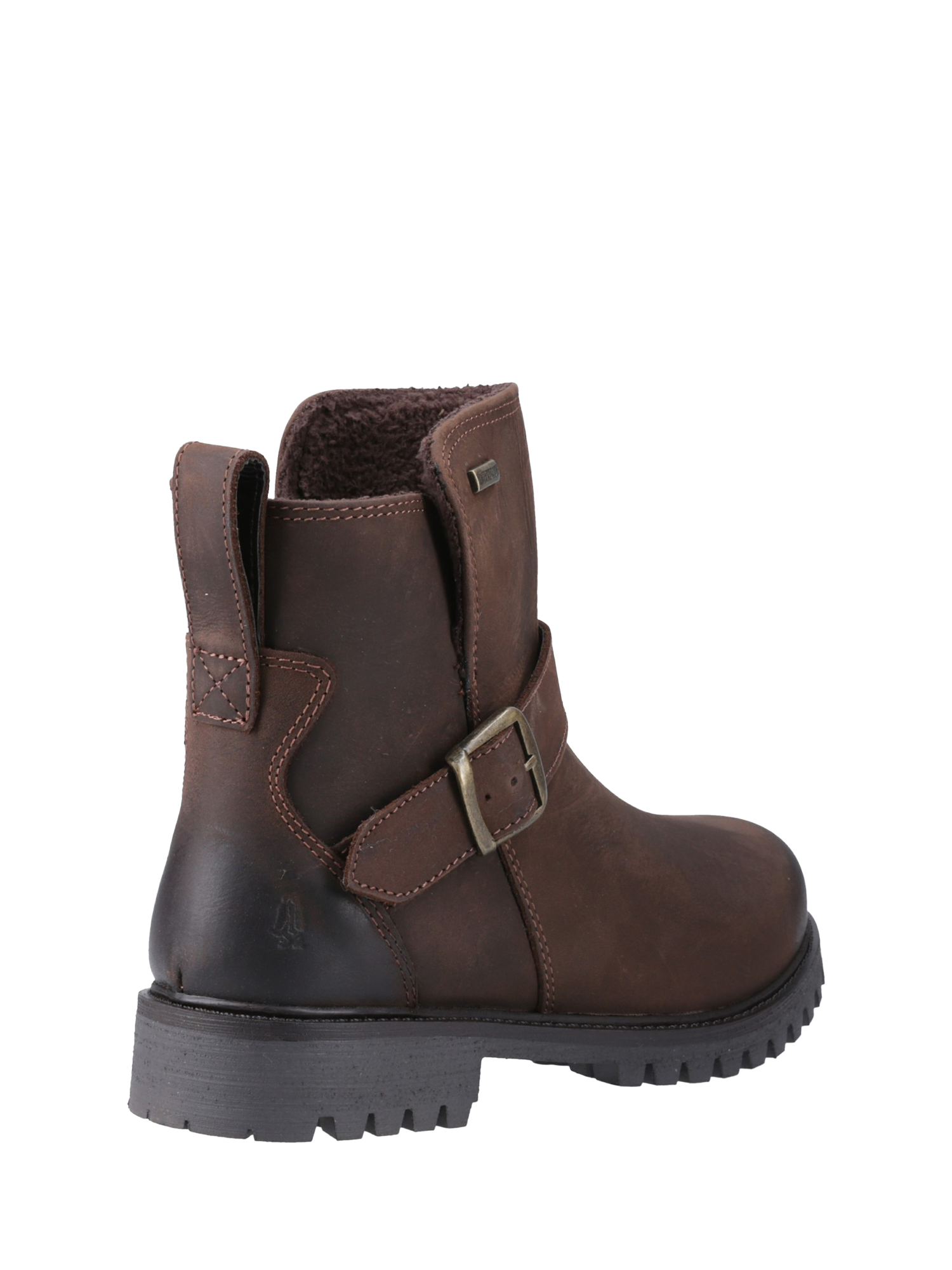 Product image 3 of 4, which shows Hush Puppies Wakely Leather Ankle Boots, Brown, 3