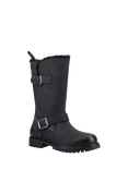 Hush Puppies Winnie Leather Waterproof Calf Boots, Black