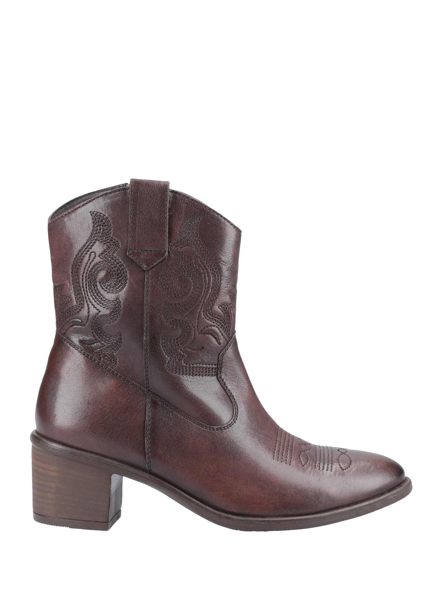 Hush Puppies Wynn Leather Western Boots, Chocolate