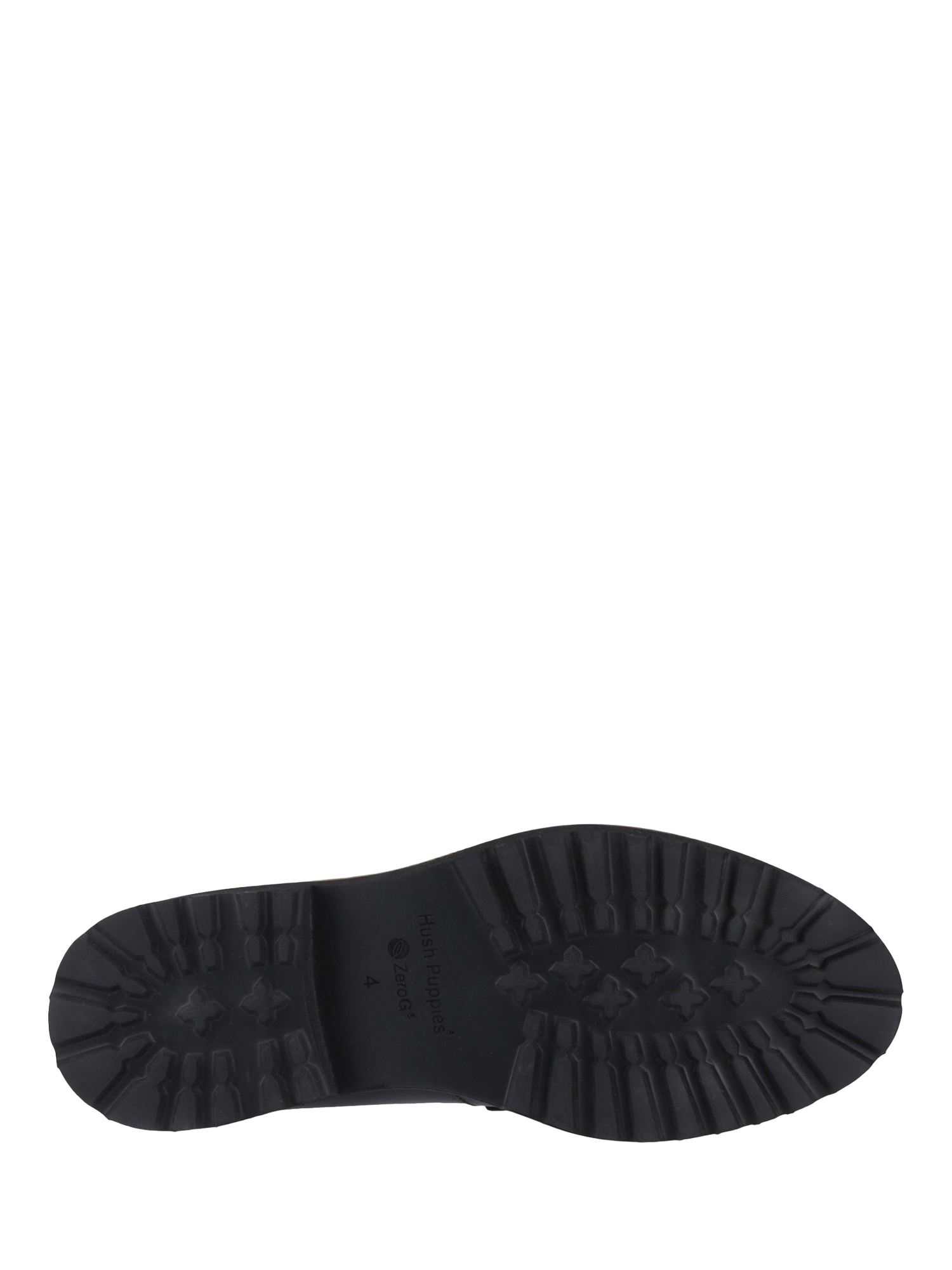 Product image 4 of 4, which shows Hush Puppies Ginny Leather Chunky Tassel Loafers, Black, 3