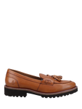 Hush Puppies Ginny Leather Chunky Tassel Loafers, Tan