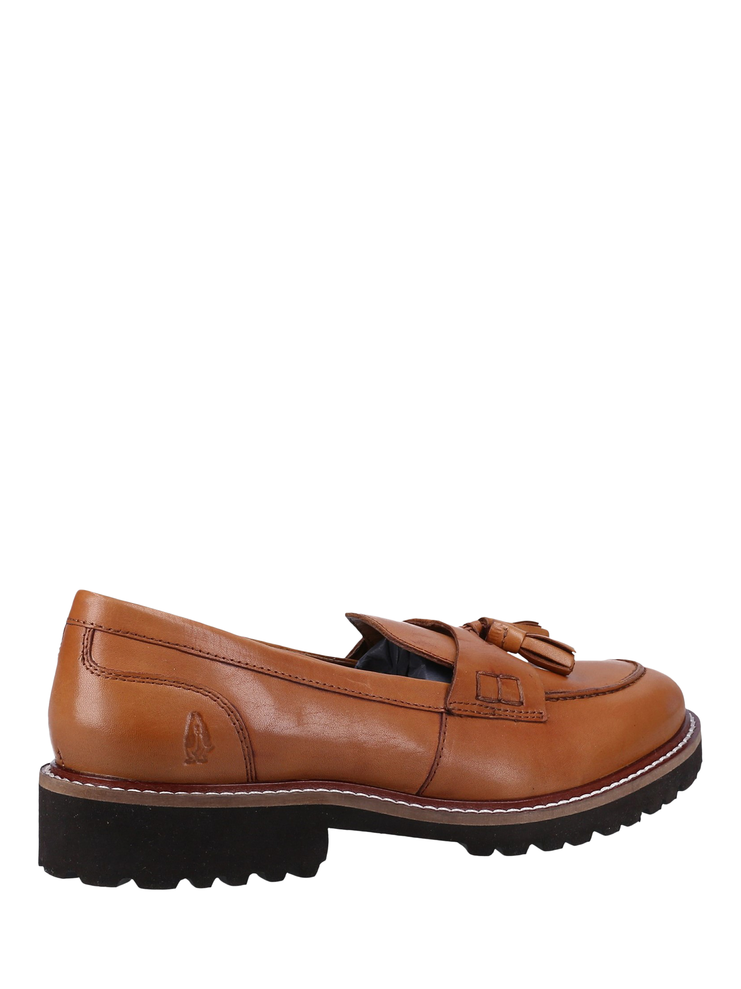 Product image 3 of 4, which shows Hush Puppies Ginny Leather Chunky Tassel Loafers, Tan, 3