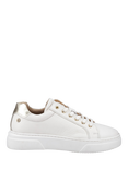 Hush Puppies Kathryn Leather Lace Up Trainers, White