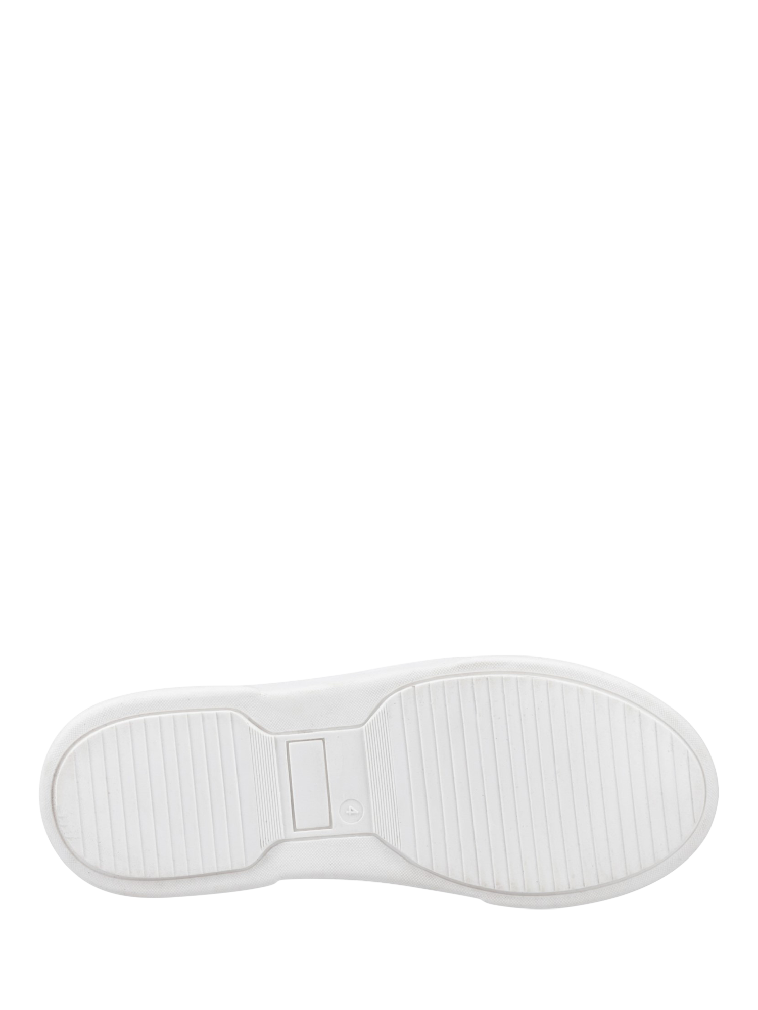 Product image 4 of 4, which shows Hush Puppies Kathryn Leather Lace Up Trainers, White, 3