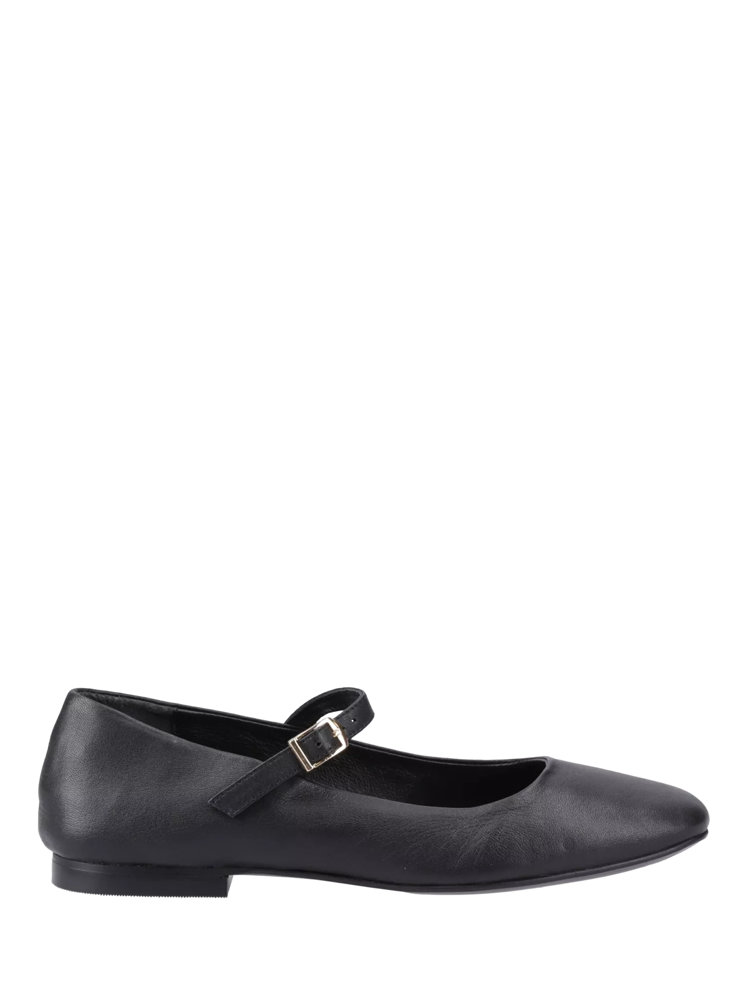 Mary Jane Ted Baker Black Ballet Pumps Hush Puppies Pasha Leather