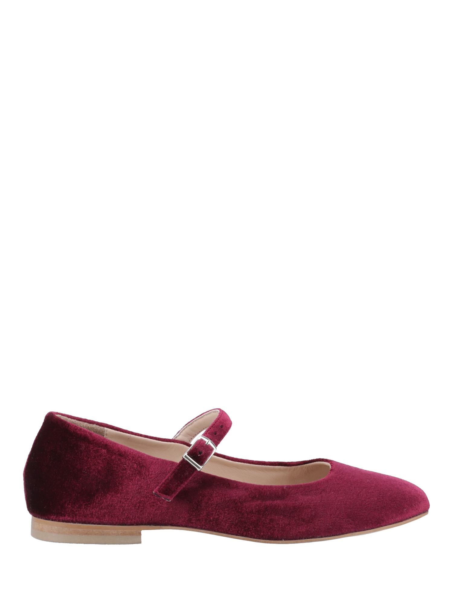 Hush Puppies Pasha Velvet Mary Jane Ballerina Shoes, Dark Red