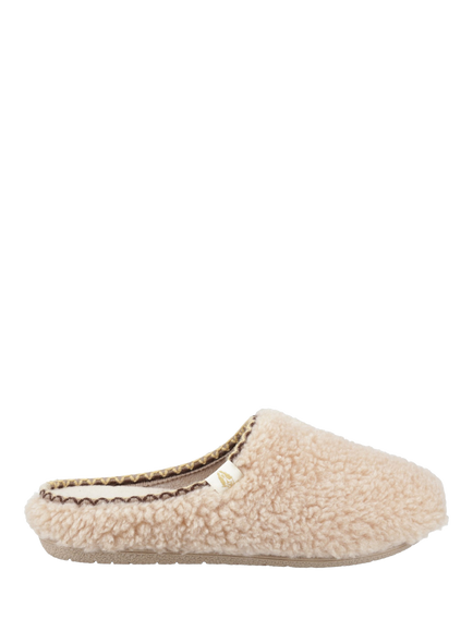 Hush Puppies Good Teddy Mule Slippers, Beige