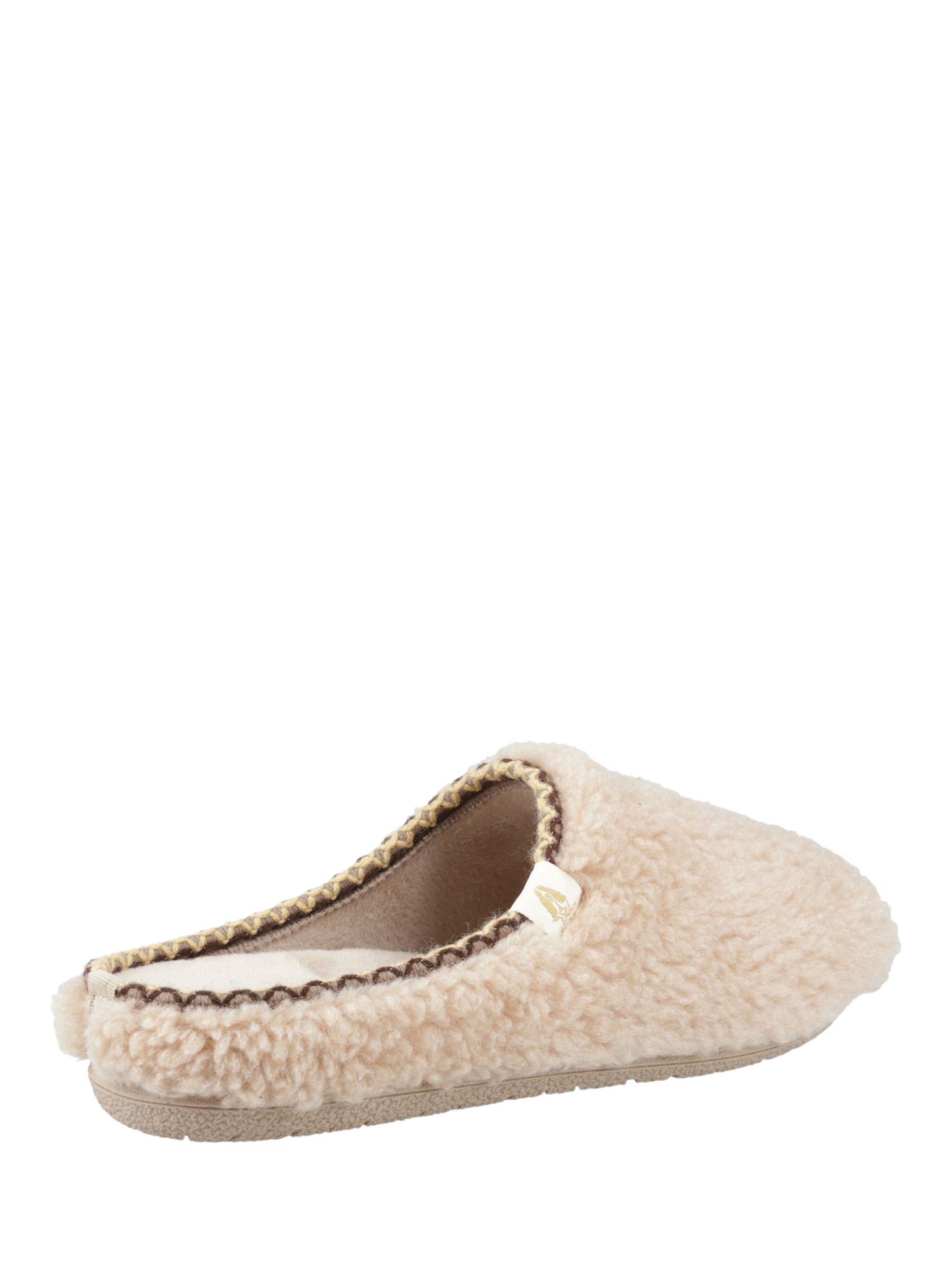 Product image 3 of 4, which shows Hush Puppies Good Teddy Mule Slippers, Beige, 3