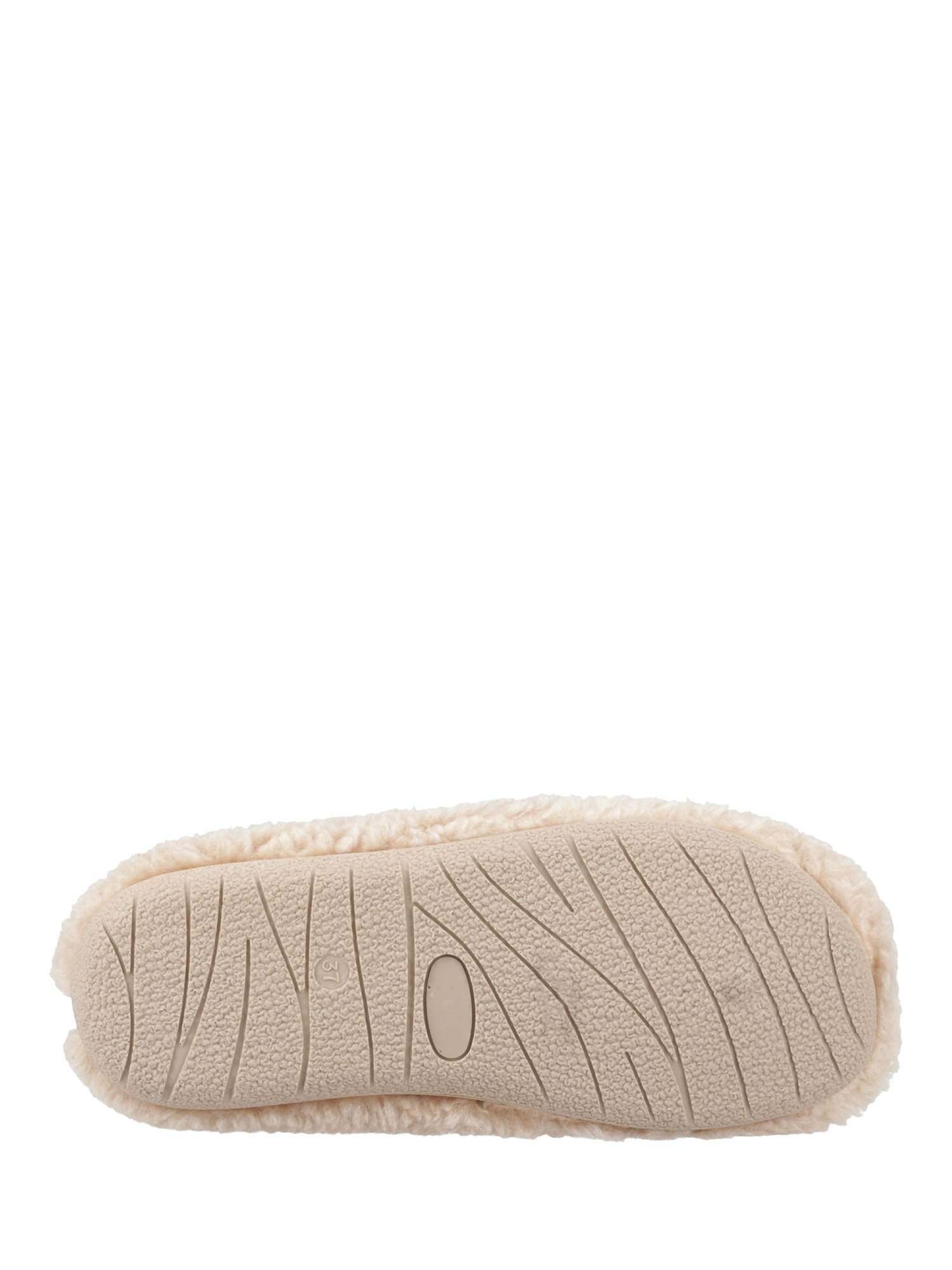 Product image 4 of 4, which shows Hush Puppies Good Teddy Mule Slippers, Beige, 3
