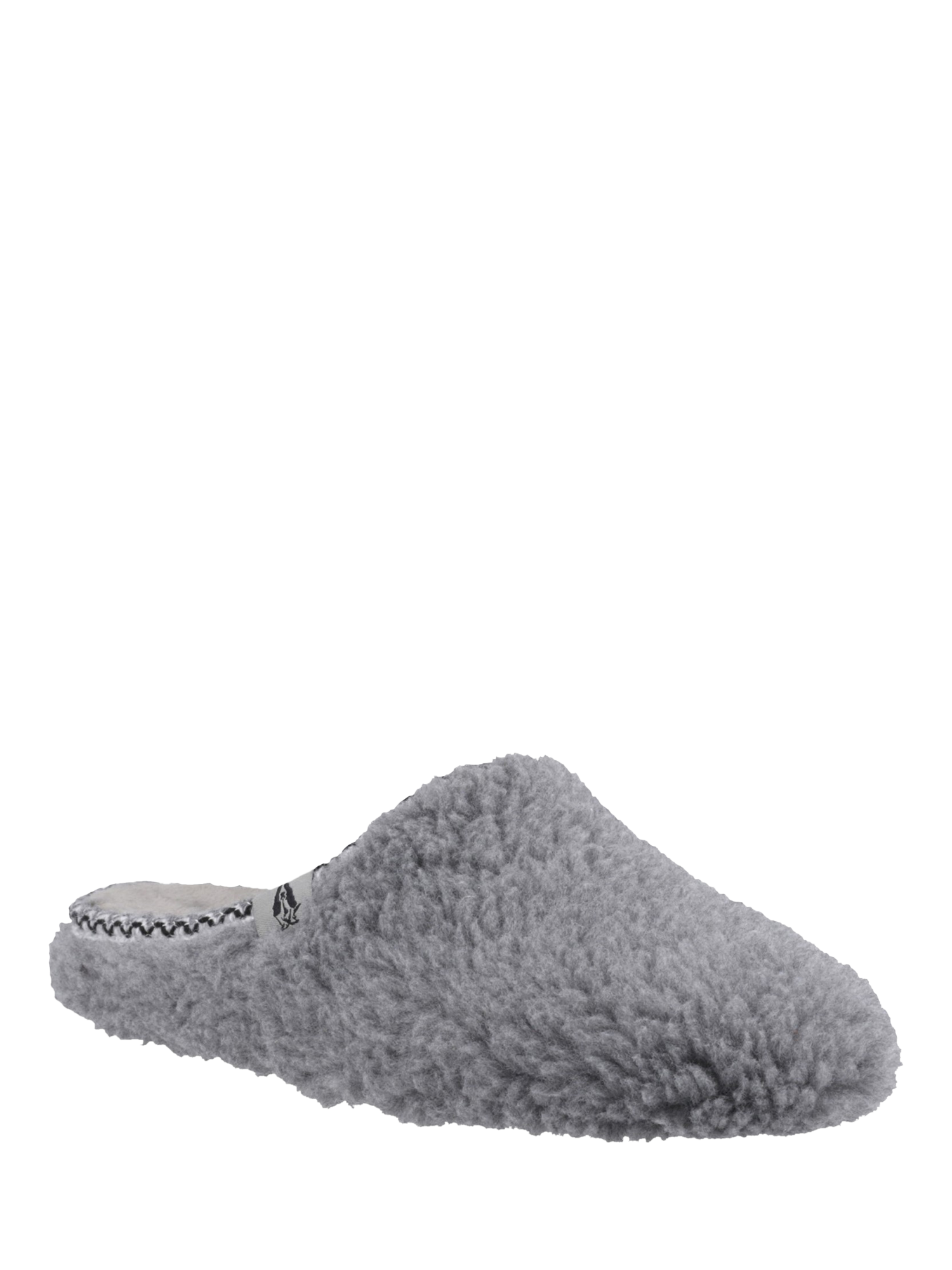 Product image 2 of 4, which shows Hush Puppies Good Teddy Mule Slippers, Grey, 3