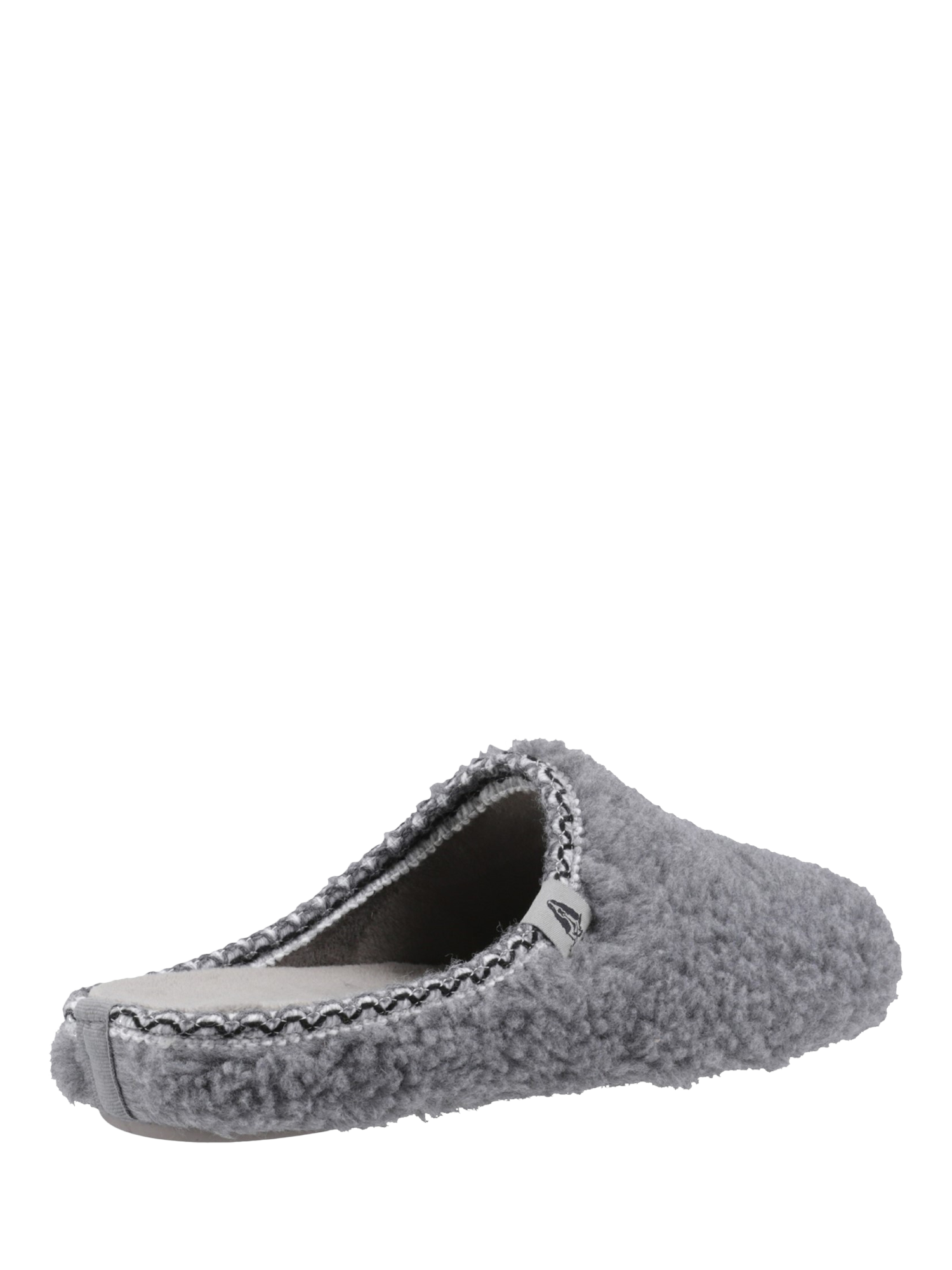 Product image 3 of 4, which shows Hush Puppies Good Teddy Mule Slippers, Grey, 3