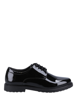 Hush Puppies Verity Patent Leather Lace Up Shoes, Black, Black