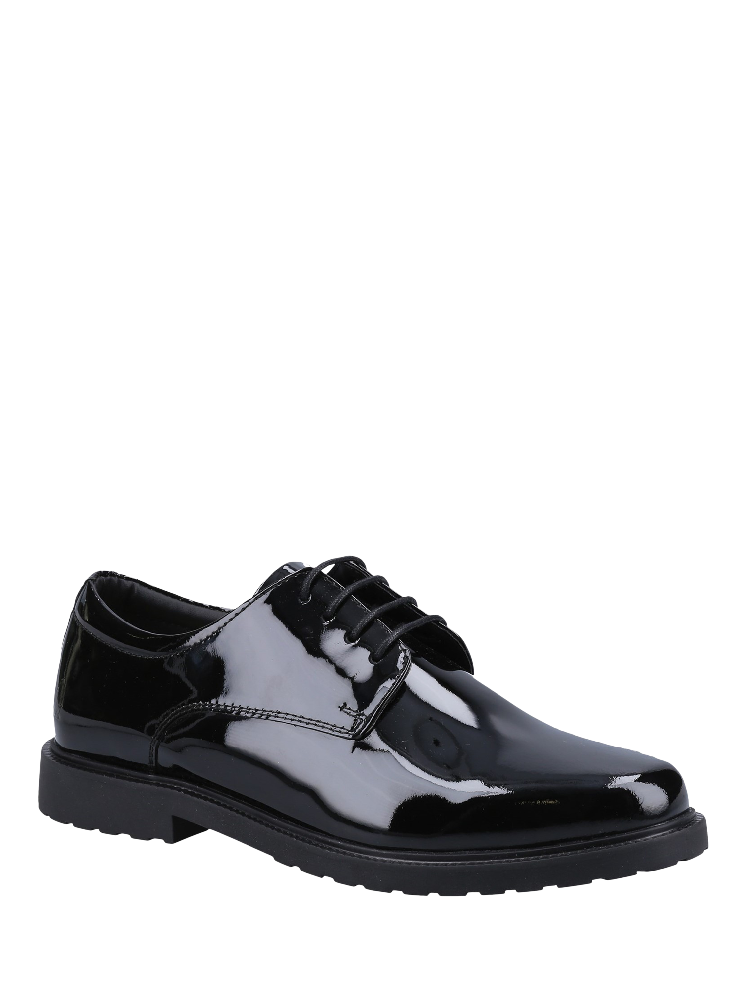 Product image 2 of 4, which shows Hush Puppies Verity Patent Leather Lace Up Shoes, Black, 3