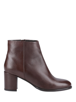 Hush Puppies Claridy Leather Ankle Boots, Brown