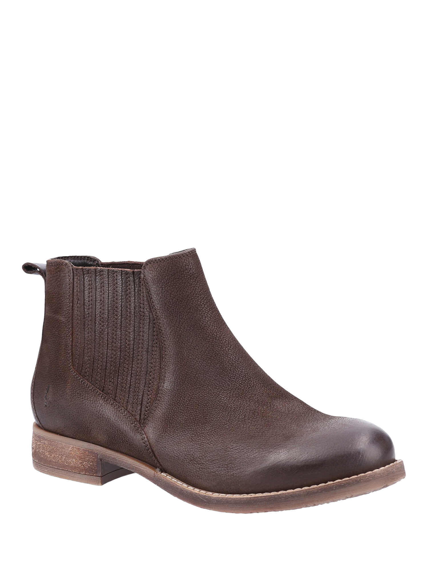 Product image 2 of 4, which shows Hush Puppies Edith Leather Chelsea Boots, Brown, 3