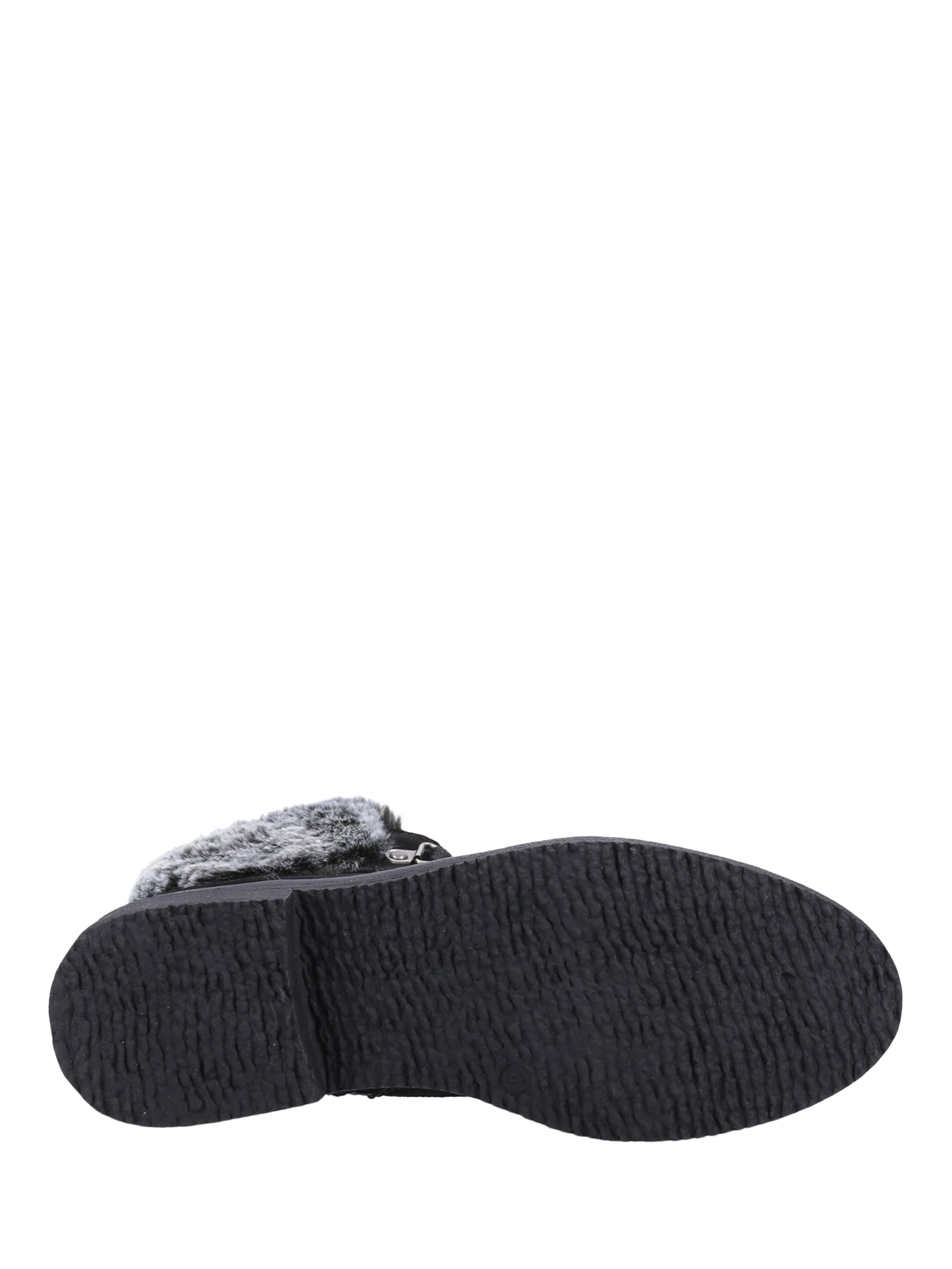 Product image 4 of 4, which shows Hush Puppies Florence Suede Lace Up Ankle Boots, Black, 3