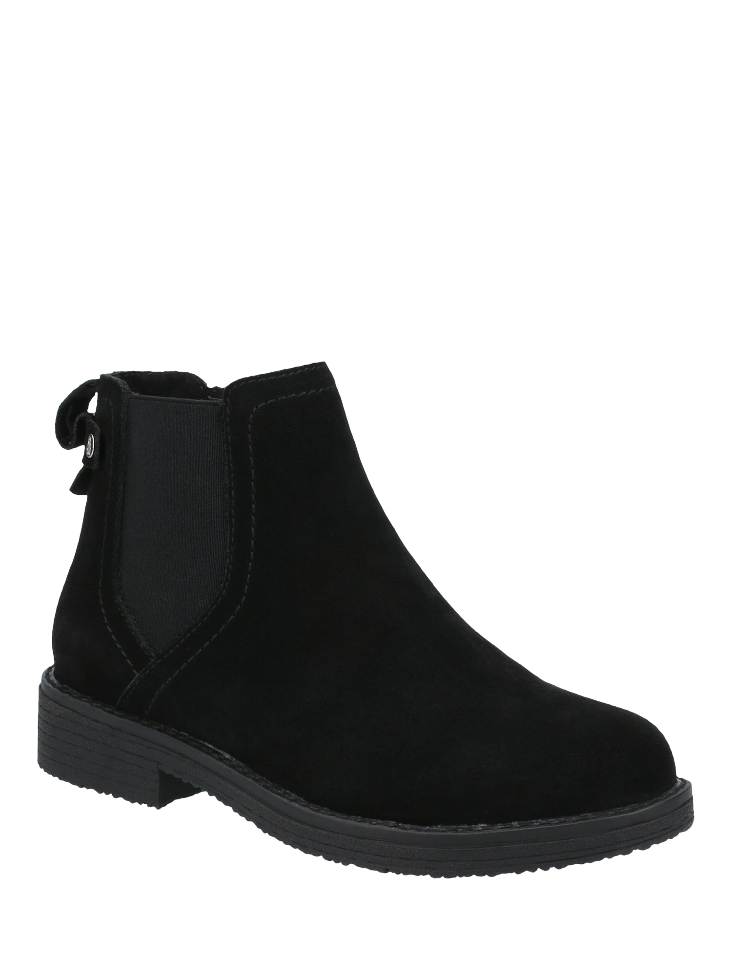 Product image 2 of 4, which shows Hush Puppies Maddy Suede Chelsea Boots, Black, 3