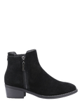 Hush Puppies Ingrid Zip Suede Ankle Boots