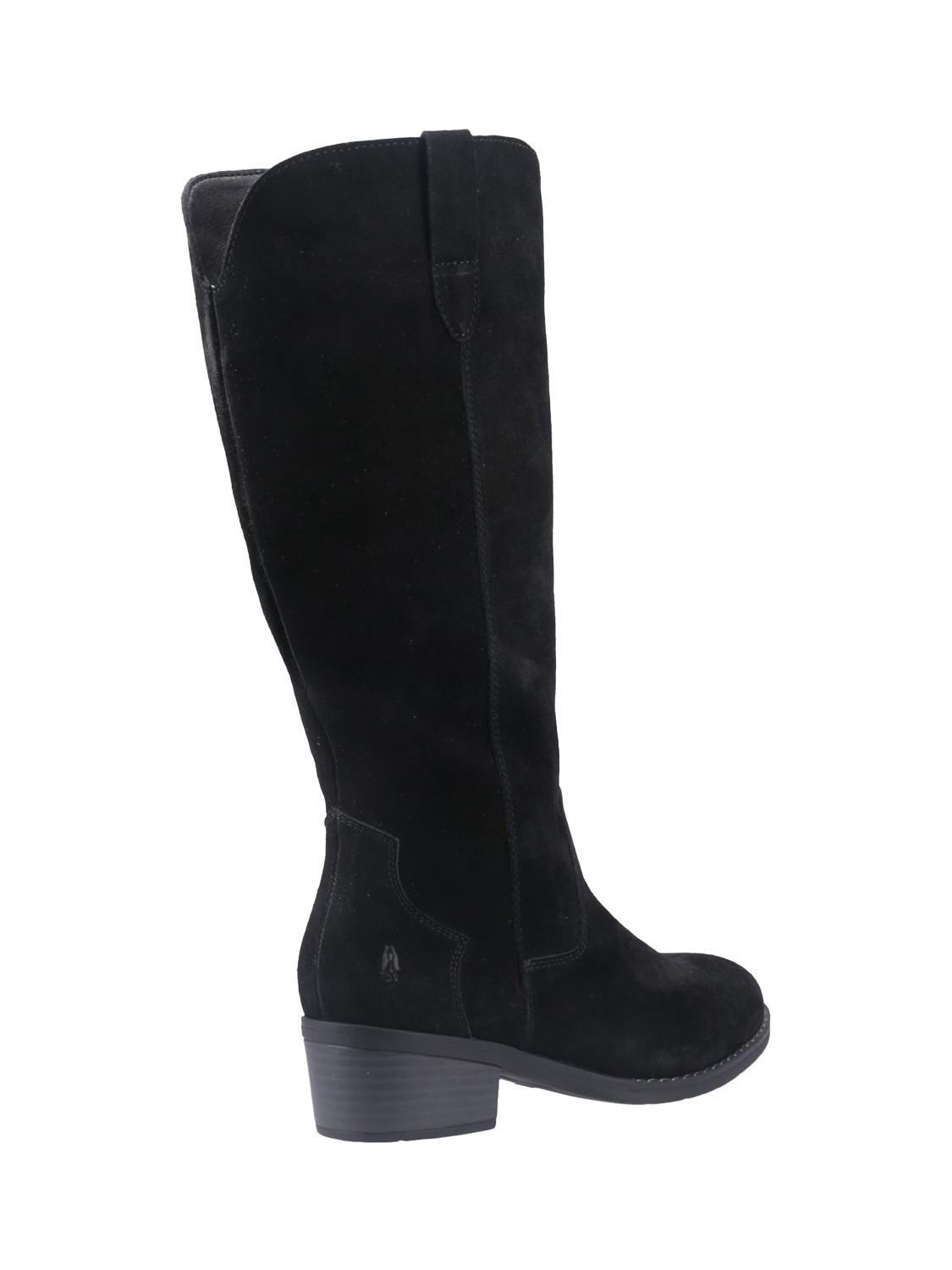 Product image 3 of 4, which shows Hush Puppies Isabella Suede Cowboy Boots, Black, 3