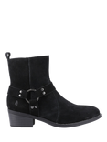 Hush Puppies Iria Real Suede Buckle Ankle Boots