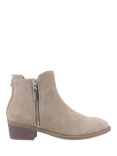 Hush Puppies Ingrid Zip Suede Ankle Boots, Taupe