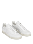 VEJA V12 Leather Lace Up Trainers, Extra White