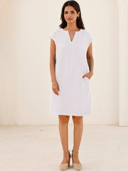 Aspiga Dori Pure Linen Dress, White, White