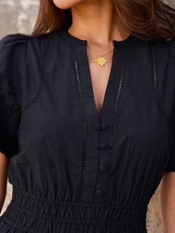 Aspiga Sienna Broderie Anglaise Dress - view 2, Black