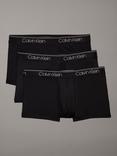 Calvin Klein Low Rise Micro Stretch Trunks, Pack of 3, Black