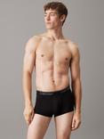 Calvin Klein Low Rise Micro Stretch Trunks, Pack of 3, Black