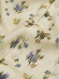 Reiss Fade Floral Print Shirt, White/Multi, White/Multi