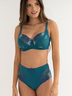 Pour Moi St Tropez Full Cup Bra, Forest/Teal - view 2, Forest/Teal