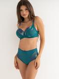 Pour Moi St Tropez High Waist Knickers, Forest/Teal
