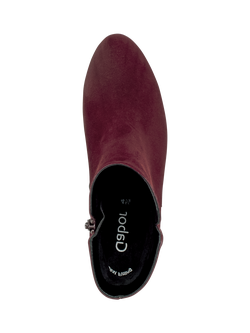 Gabor Abbey Suede Ankle Boots, Red - view 2, Red