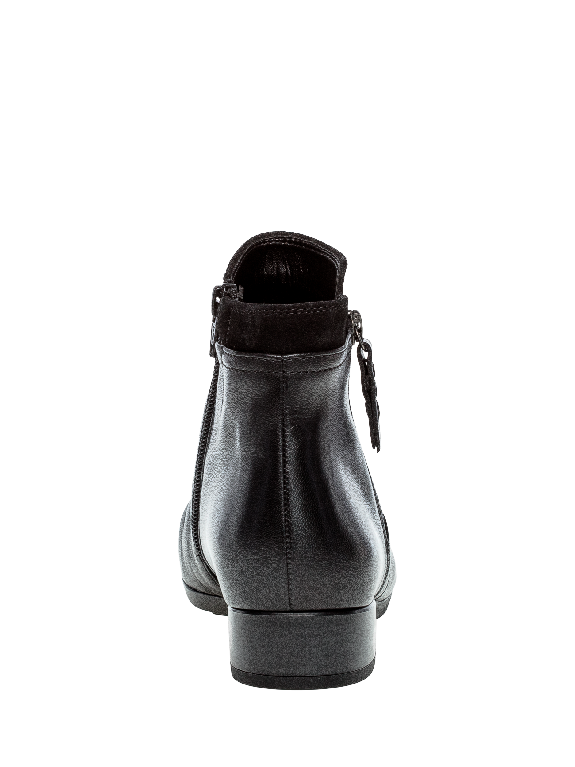 Product image 3 of 4, which shows Gabor Briano Wide Fit Leather Ankle Boots, Black, 3