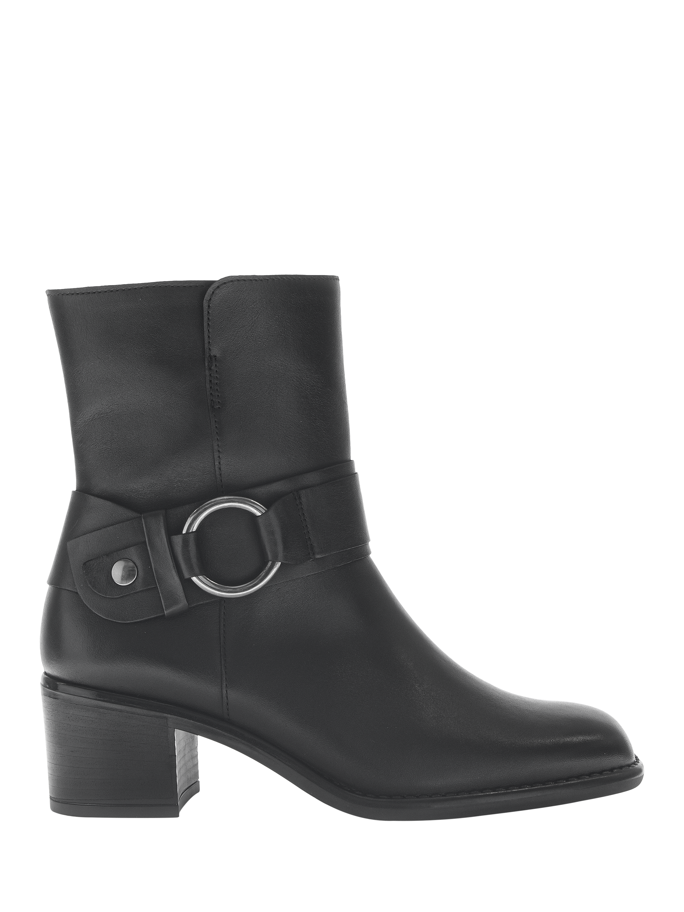 Product image 1 of 4, which shows Gabor Easel Leather Ankle Boots, Black, 4