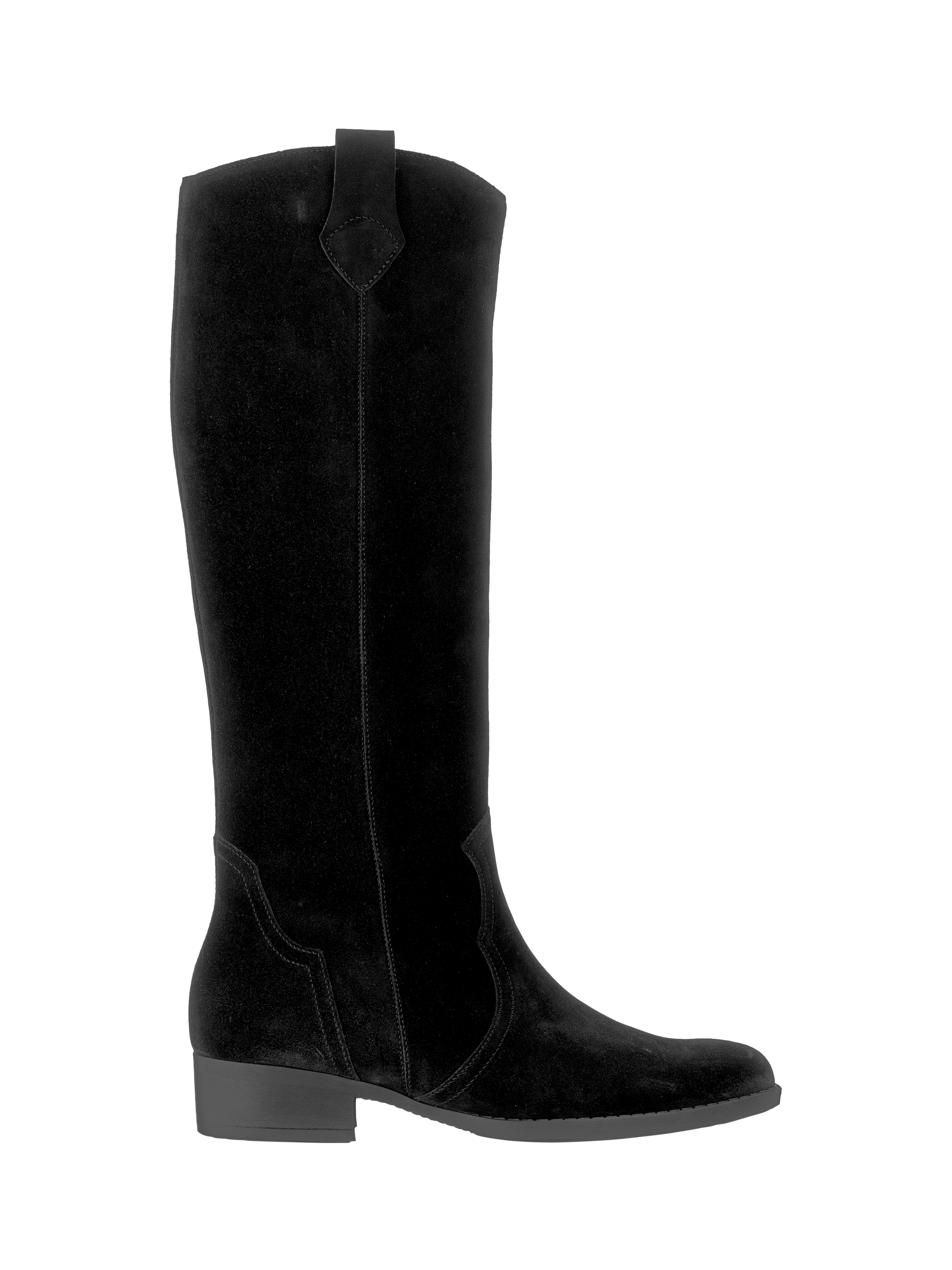 Product image 1 of 3, which shows Gabor Garden Suede Knee High Boots, Black, 6